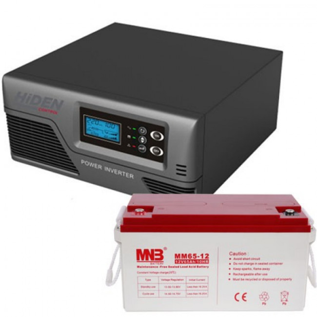Комплект ИБП Hiden Control HPS20-0612 + АКБ 65 Ач Комплект ИБП Hiden Control HPS20-0612 + АКБ 65 Ач