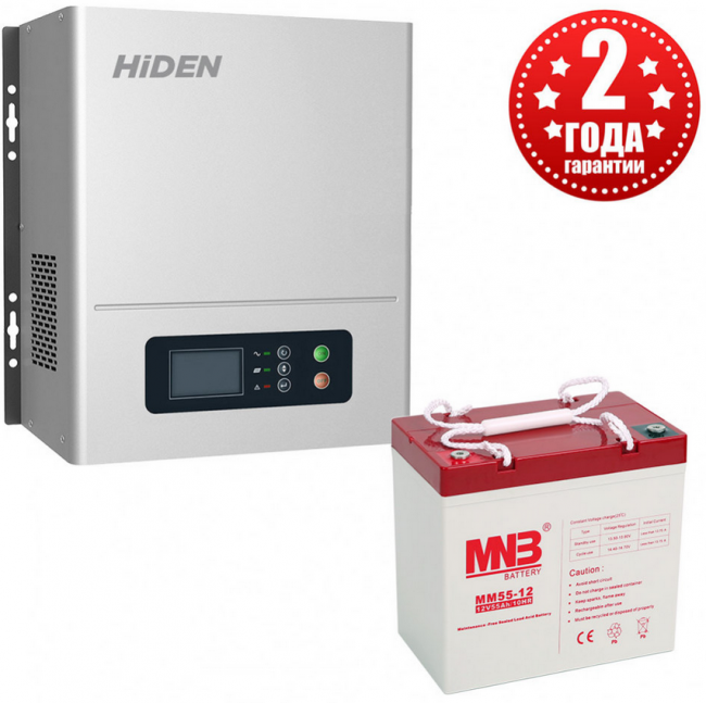 Комплект ИБП Hiden Control HPS20-612N + АКБ 65 Ач Комплект ИБП Hiden Control HPS20-612N + АКБ 65 Ач