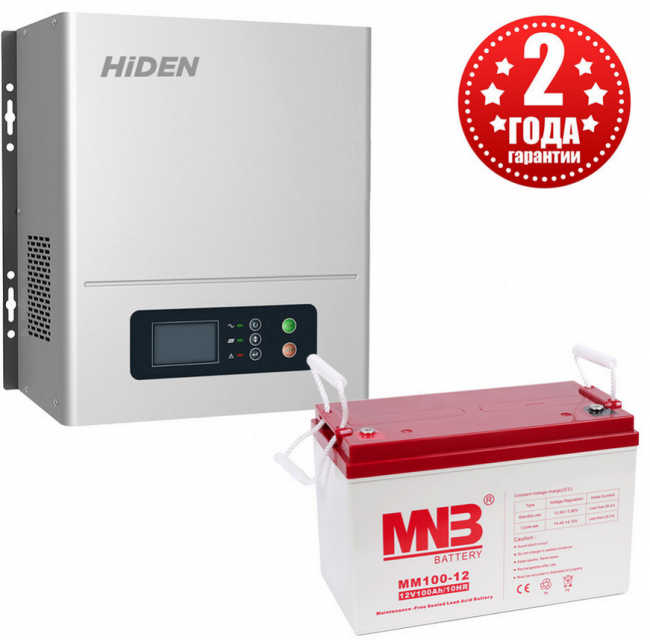 Комплект ИБП Hiden Control HPS20-612N + АКБ 100 Ач Комплект ИБП Hiden Control HPS20-612N + АКБ 100 Ач